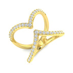 9ct Yellow Gold Round Lab Grown Diamond Ring 1