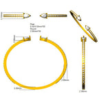 9ct Yellow Gold Pear Lab Grown Diamond Bangle 2
