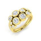 9ct Yellow Gold Round Lab Grown Diamond Ring 1