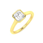 9ct Yellow Gold Radiant Lab Grown Diamond Ring 1