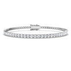 18ct White Gold Round Lab Grown Diamond Bracelet 1