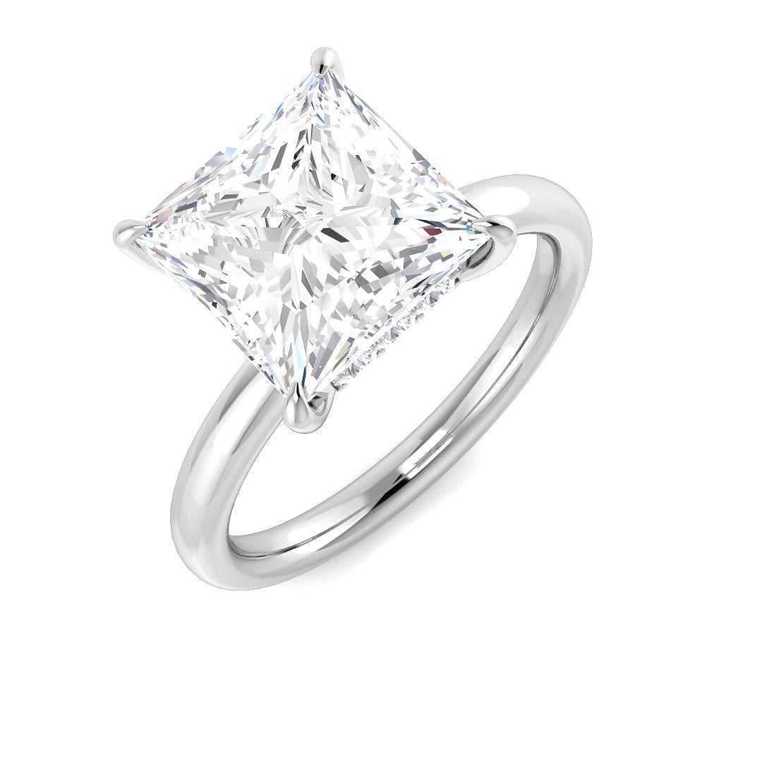 Platinum Princess Lab Grown Diamond Ring 1