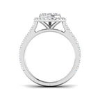 9ct White Gold Round Lab Grown Diamond Ring 2