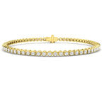 9ct Yellow Gold Round Lab Grown Diamond Bracelet 1