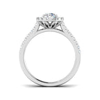 Platinum Round Lab Grown Diamond Ring 2