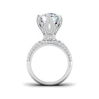 9ct White Gold Round Lab Grown Diamond Ring 2