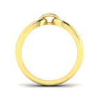 9ct Yellow Gold Round Lab Grown Diamond Ring 2