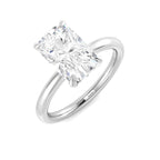 Platinum Cushion Lab Grown Diamond Ring 1