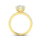 18ct Yellow Gold Heart Lab Grown Diamond Ring 2