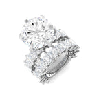 9ct White Gold Princess Lab Grown Diamond Ring 1