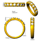 Platinum Round Diamond Ring 3