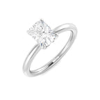 Platinum Cushion Lab Grown Diamond Ring 1