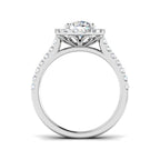 9ct White Gold Round Lab Grown Diamond Ring 2