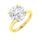 18ct Yellow Gold Round Lab Grown Diamond Ring 1