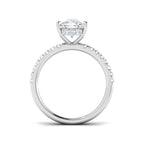 9ct White Gold Cushion Lab Grown Diamond Ring 2