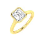 9ct Yellow Gold Radiant Lab Grown Diamond Ring 1