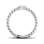 9ct White Gold Pear Lab Grown Diamond Ring 2