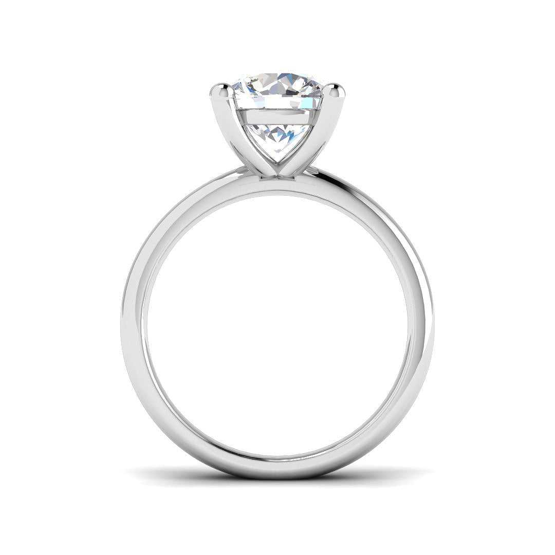 Platinum Round Diamond Ring 2