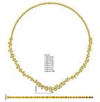 9ct White Gold Round Lab Grown Diamond Necklace 2
