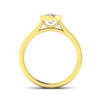 9ct Yellow Gold Oval Lab Grown Diamond Ring 2