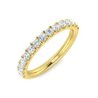 18ct Yellow Gold Round Lab Grown Diamond Ring 1