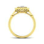 9ct Yellow Gold Oval Lab Grown Diamond Ring 2