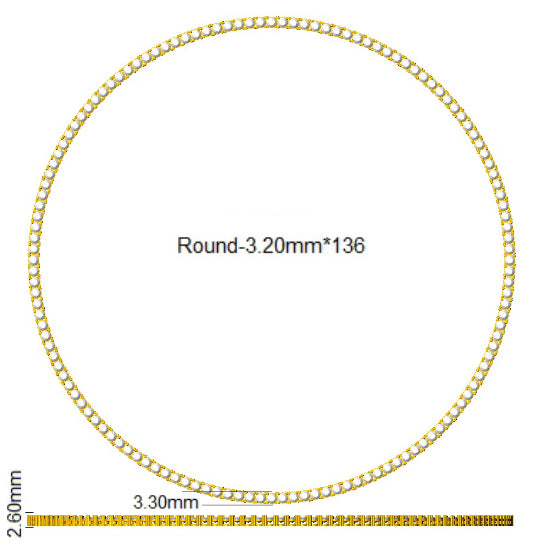 9ct White Gold Round Lab Grown Diamond Necklace 2