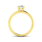 18ct Two Tone Round Lab Grown Diamond Ring 2