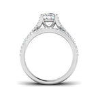 Platinum Round Lab Grown Diamond Ring 2