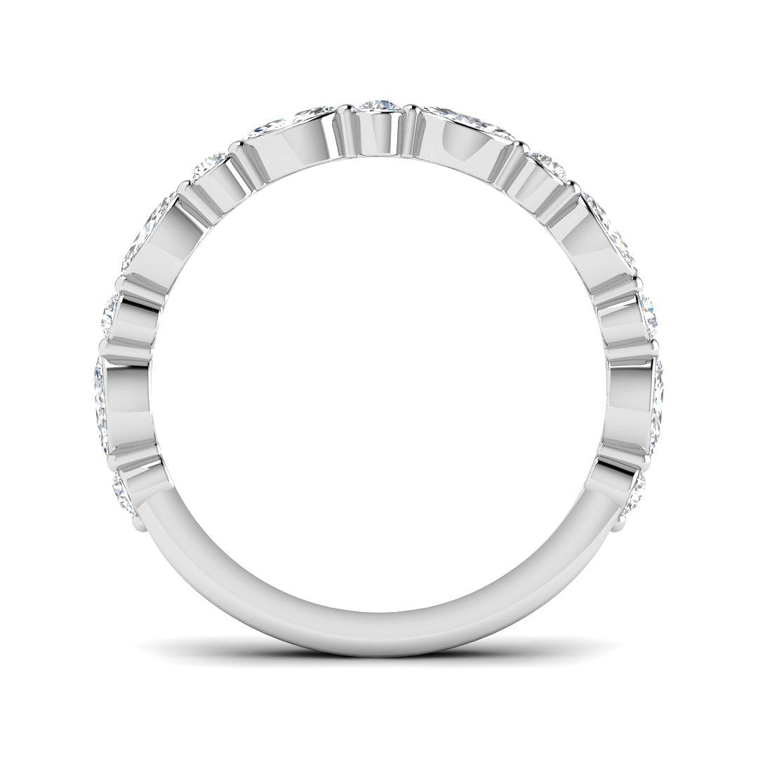 9ct White Gold Marquise Lab Grown Diamond Ring 2