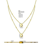 9ct White Gold Pear Lab Grown Diamond Necklace 2