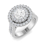 9ct White Gold Round Lab Grown Diamond Ring 1