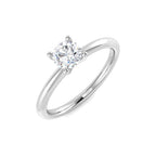 9ct White Gold Round Lab Grown Diamond Ring 1