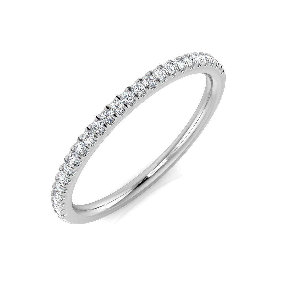 18ct White Gold Round Diamond Ring 1