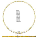 9ct Yellow Gold Round Lab Grown Diamond Necklace 2