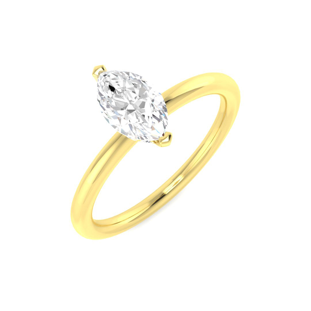 18ct Yellow Gold Marquise Diamond Ring 1