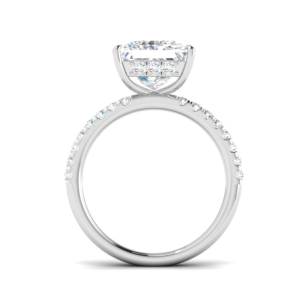 Platinum Princess Lab Grown Diamond Ring 2