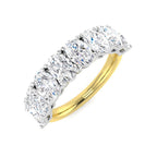 9ct Yellow Gold Oval Lab Grown Diamond Ring 1