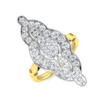 9ct Two Tone Round Lab Grown Diamond Ring 1