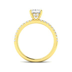 18ct Yellow Gold Princess Lab Grown Diamond Ring 2