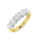9ct Yellow Gold Round Lab Grown Diamond Ring 1
