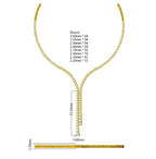 9ct Yellow Gold Round Lab Grown Diamond Necklace 2