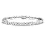 9ct White Gold Round Lab Grown Diamond Bracelet 1