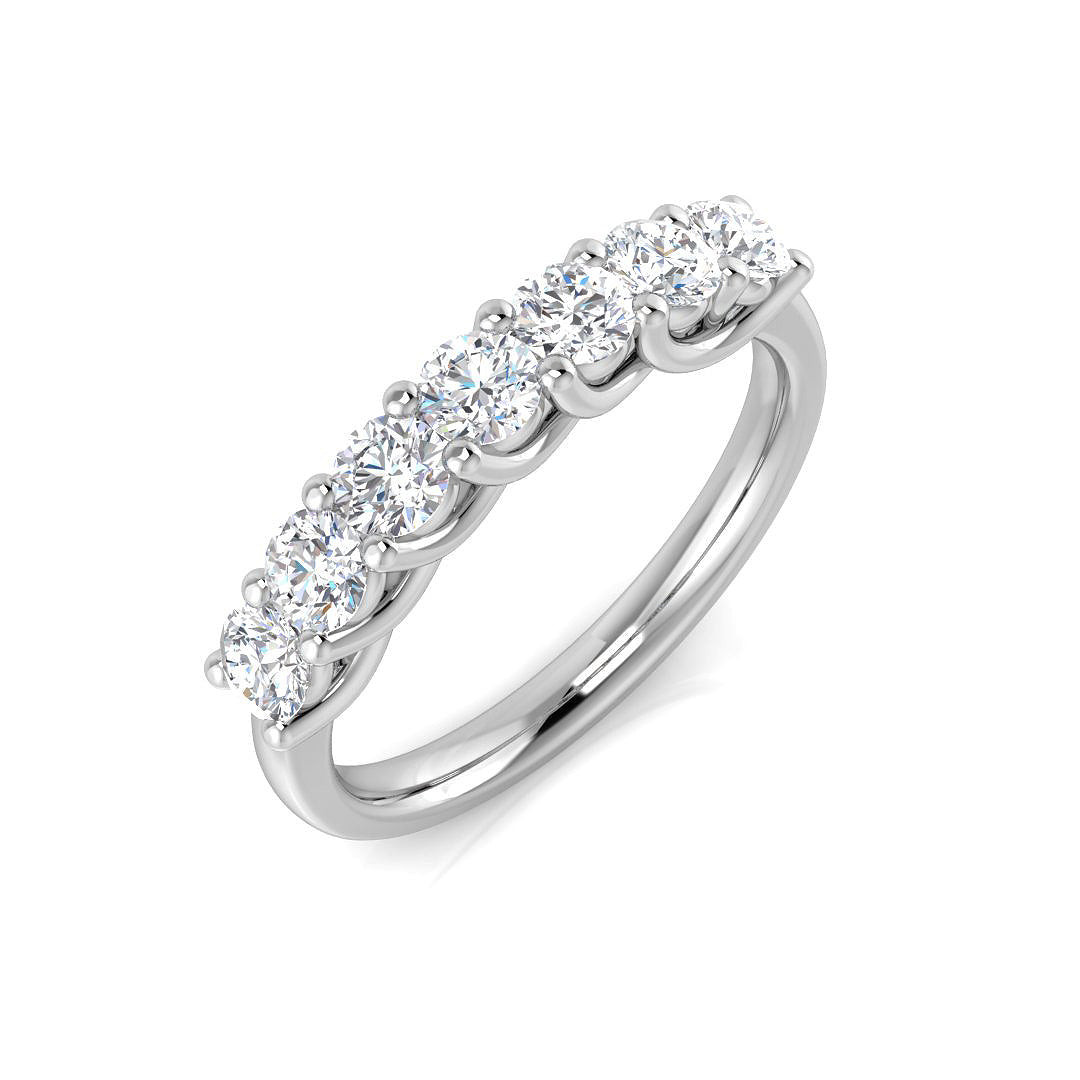 Platinum Round Lab Grown Diamond Ring 1