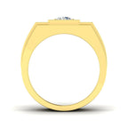 9ct Yellow Gold Round Lab Grown Diamond Ring 2