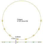 9ct White Gold Emerald Cut Lab Grown Diamond Necklace 2