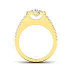 9ct Yellow Gold Pear Lab Grown Diamond Ring 2