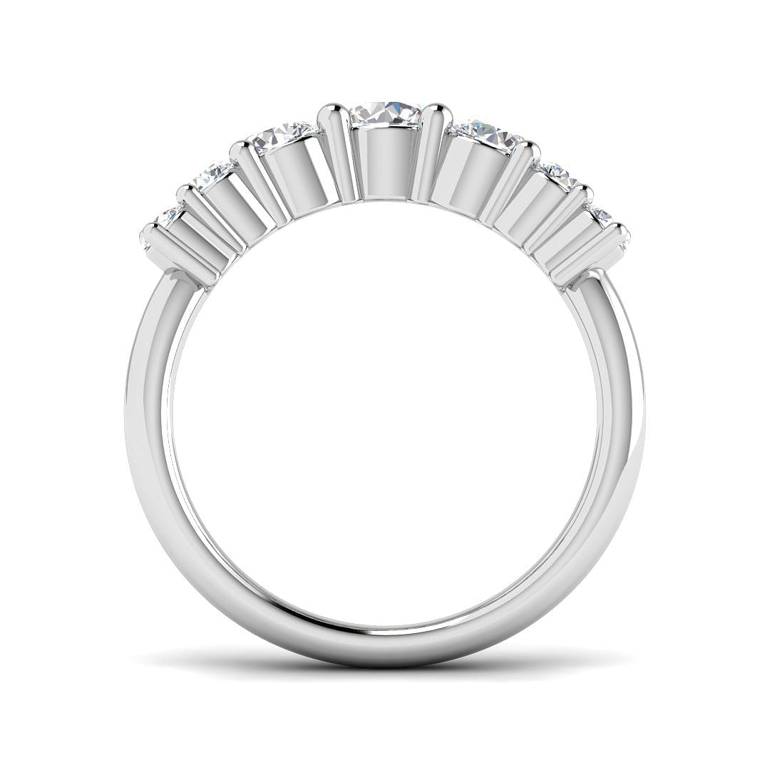 Platinum Round Lab Grown Diamond Ring 2