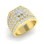 9ct Yellow Gold Round Lab Grown Diamond Ring 1