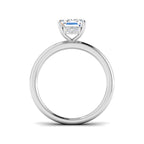Platinum Radiant Lab Grown Diamond Ring 2